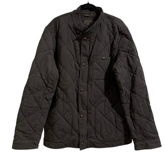 CREW Sussex Quilted Jacket Dark Gray PrimaLoft Insulation E0293